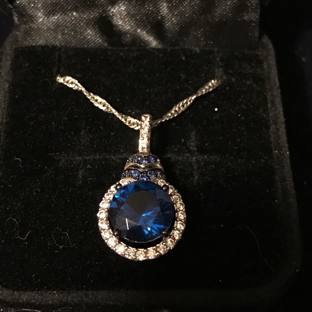 Blue Swarovski Necklace